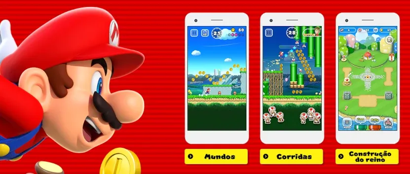 Várias Formas de Jogar Super Mario Run