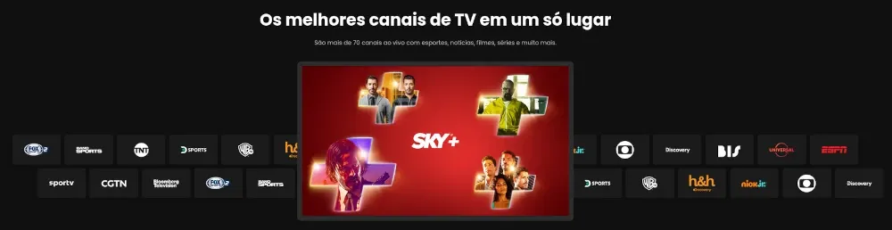 Sky+ Multicanais ao Vivo - Cadastro Grátis