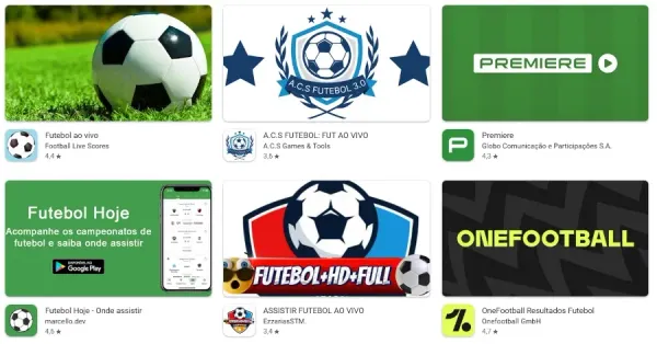 Aplicativos de Jogos de Futebol ao Vivo no Android